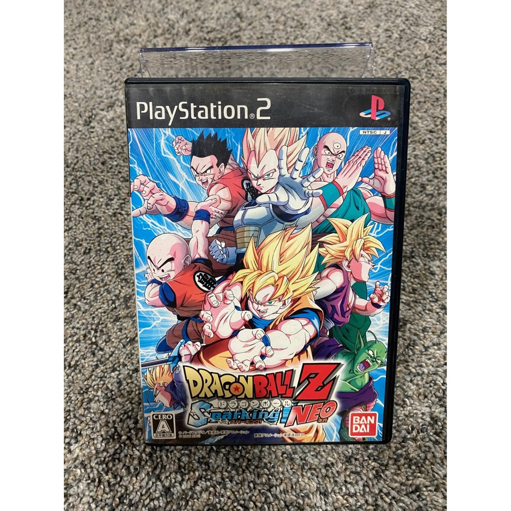 Video Game Dragon Ball Z Sparking! Neo PS2 Bandai Namco Blue Excellent